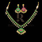 Load image into Gallery viewer, NECKLACE & EARRINGS (NS-190)