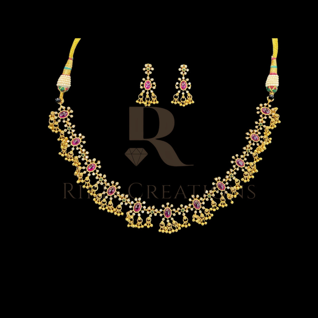 NECKLACE & EARRINGS  (NS-163)